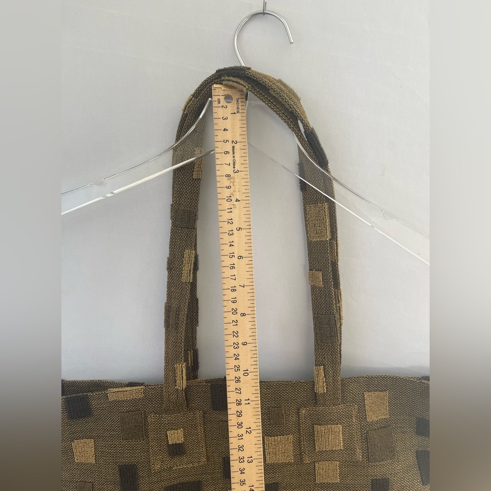 Geometric Upholstery Fabric Tote Bag Hand Made - Picture 6 of 13